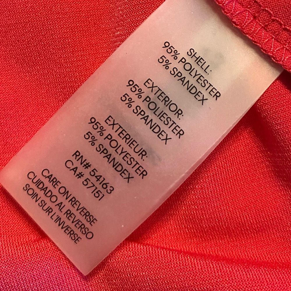 Tommy Hilfiger Hot Pink Womens Sleeveless Top Blouse Unique Neckline Size Large - Picture 9 of 10